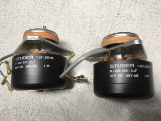 Studer A810 / B67 Reel Motors (2) 1.  021.  255 Spares Take Up And Supply Side