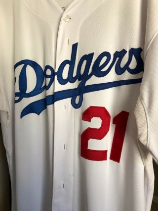Zack Greineke La Dodgers Jersey Majestic Authentic Cool Base Baseball Mlb 48