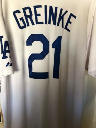 Zack Greineke LA Dodgers Jersey Majestic Authentic Cool Base Baseball MLB 48 3