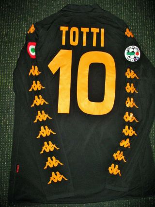 Authentic Totti As Roma Kappa 2008 2009 Jersey Maglia Italy Italia Shirt Ls Xxl