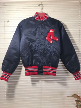 Vintage 1960’s Boston Red Sox Mlb Jacket Made In Brockton,  Massachusetts