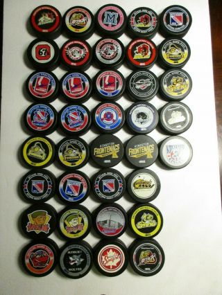 Reserved.  Ohl Official Game Pucks - Ontario Hockey League