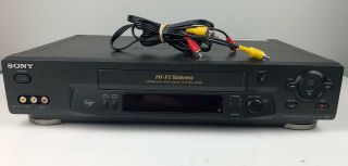 Sony Slv - N71 Vcr/vhs Player Video Cassette Recorder Hi - Fi Stereo No Remote