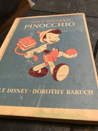 Walt Disney’s Pinocchio Hardcover Vintage 1940