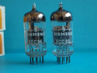 Siemens Ecc85 Nos Valve/tube Munchen Germany (siemens & Halske) 1967 2psc