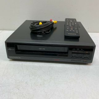 Magnavox Vr3235at01 Vcr Vhs Player And W/ Remote