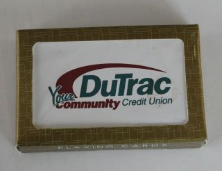 Dutrac Community Credit Union Dubuque Iowa Deck Of Playing Cards Logo Box