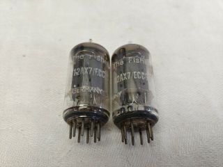 Telefunken/the Fisher West Germany 12ax7 Pair (3)