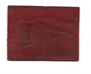 Rutgers University Tobacco Leather L - 20 College Seal C1908