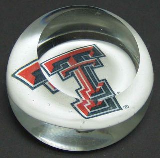 Dynasty Gallery Glass Paperweight Texas Tech 5558679
