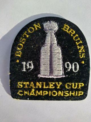 Boston Bruins 1990 Stanley Cup Championship Patch/ Collectible.  Usa