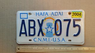 License Plate,  C.  N.  M.  I.  Usa,  Northern Mariana Islands,  Abx 075
