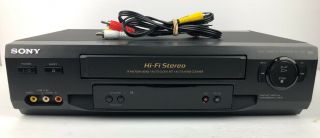 Sony Slv - N51 Hi - Fi 4 Head Video Cassette Recorder Vhs Vcr No Remote