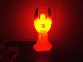Vintage Hard Plastic Union Products 18 Inch Lighted Angel