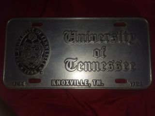 University Of Tennessee Pewter License Plate