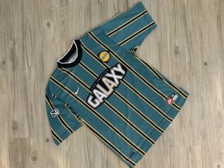 Vintage 1997 - 1998 Nike La Galaxy Mls Soccer Jersey Green Size M