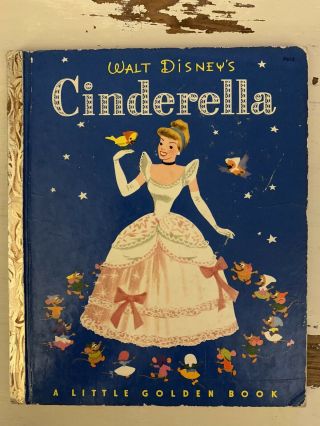 A Little Golden Book Walt Disney’s Cinderella 1950 Vintage Classic Children 