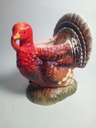 Vintage Rb Turkey Planter 1550 Made In Japan 4 1/2” Tall Ceramic