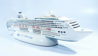 Princess Cruise Sun Princess Resin Figurine Ship Collector Souvenir " 7 Inches