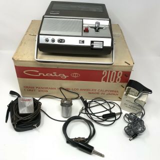 Vintage Craig 2108 - 212 - Reel To Reel Tape Recorder - Parts