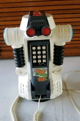 Vintage Maxx Robo Robot Landline Push Button Telephone