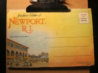 Vintage Souvenir Folder - Newport,  Rhode Island - Usa