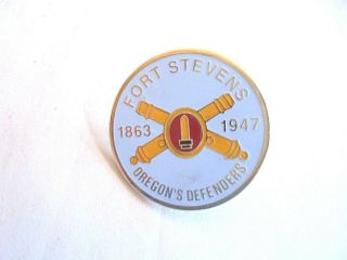 Vintage Fort Stevens Oregon Historic Site Souvenir Pin