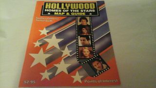 Hollywood Home Of The Stars Map And Guide 1989 Excellant