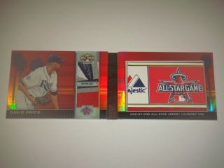 2011 Topps Triple Threads David Price All Star Jersey Patch Laundry Tag Book 1/1