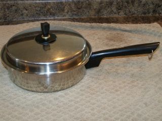 Magic Maid 18 - 8 3 - Ply 1.  5 Quart Stainless Steel Cookware With Lid Vintage Usa