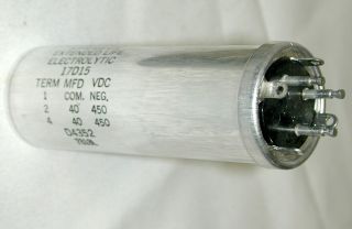 Sprague 40 MFD 450 VDC Western Electric Tube Amp Extended Life Capacitor [NOS] 3