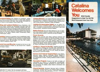Vintage Santa Catalina Island Travel Brochure Circa 1960s?