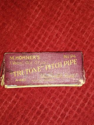 Vintage M Hohner Chromatic Tru - Tone Pitch Pipe - Made In Germany