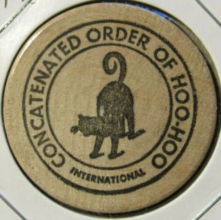 1972 Concatenated Order Of Hoo - Hoo Minneapolis,  Mn Wooden Nickel Token Minnesota