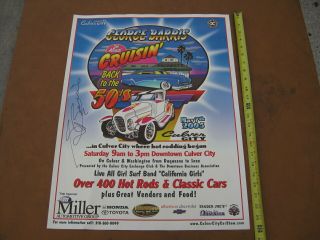 George Barris Signed Culver City Car Show Poster 2nd Annual 2005