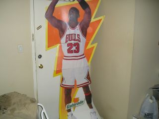 Michael Jordan Nba Gatorade 1996 Life - Size Cardboard Store Display Ad