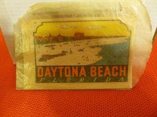 Vintage Daytona Beach Florida Souvenir Decal,  W/ Sleeve (30 