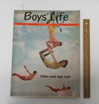 3 Vintage [1963] BOY ' S LIFE Magazines BSA Scouts Stan Musial Mickey Mantle w8913 2