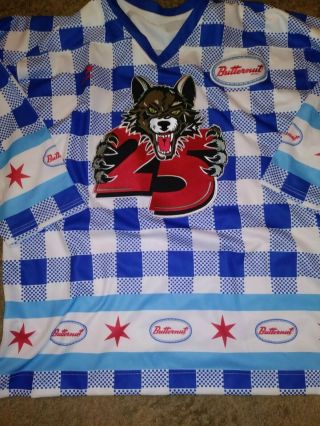 Rare Dynamic Canada Chicago Wolves Ihl Hockey Jersey Mens Xl Perfect