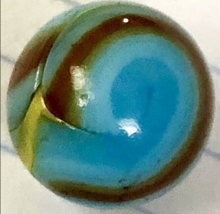 Vintage Marble - Peltier Tri Color National Line Rainbo - 5/8 Inch - Superman