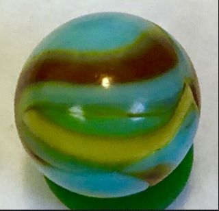 Vintage Marble - PELTIER Tri Color National Line RAINBO - 5/8 Inch - Superman 2