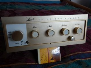 Vintage Leak Point One Stereo Preamplifier Preamp 2