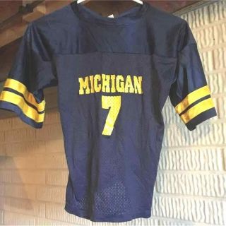 Vintage MICHIGAN WOLVERINES 7 Football jersey youth medium 3