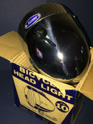 G.  Joannou Cycle Co.  No 10 Bicycle Head Light - In Orig.  Box Immaculate