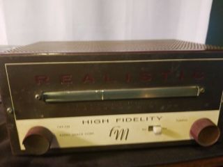 Vintage Realistic High Fidelity Fm Tuner Radio Shack Corp.