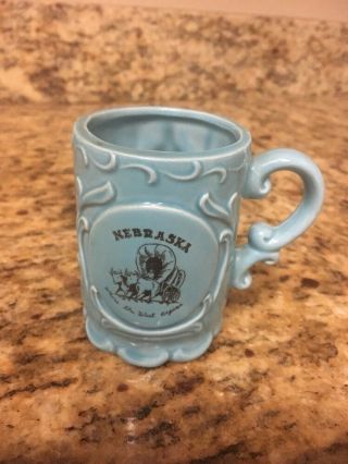 Nebraska State Small Coffee Mug,  Japan 3 - 1/4x 2 - 1/4 X 2 - 1/4
