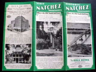1930s Eola Hotel,  Antebellum Mansions,  Vidalia Bridge,  Natchez Mississippi