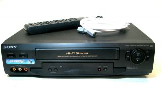Sony Slv - N51 Vcr Player Vhs Video Recorder Hifi Stereo 4 Head With Remote