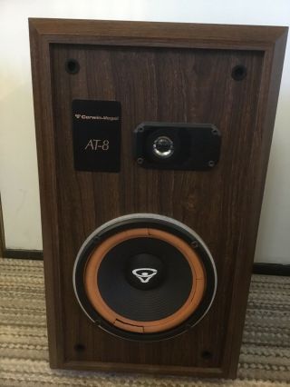 Cerwin Vega At - 8 Speaker 22 " One Floor Speaker Wood Cabinet