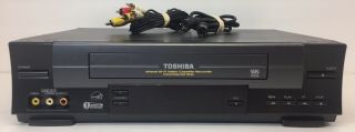 Toshiba Model W - 528 Vcr 4 Head Hifi Video Cassette Recorder Vhs Player 1 Min Rew